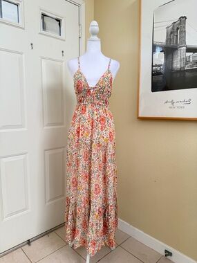 NWT Anthropologie Angie Summer Floral Dress Size Medium